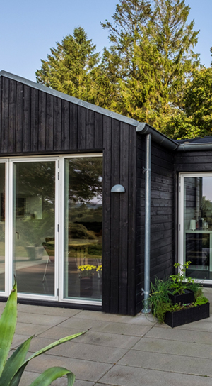 Moderne vinduer i naturen