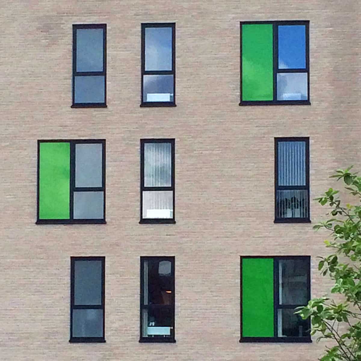 Ælte Lykkelig Vælg Farvet facadeglas - Rationel Vinduer og døre