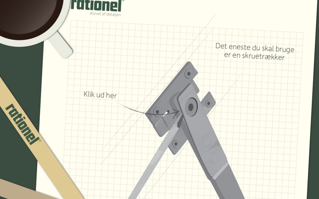 Nem montering: Klik vinduet ud af karmen